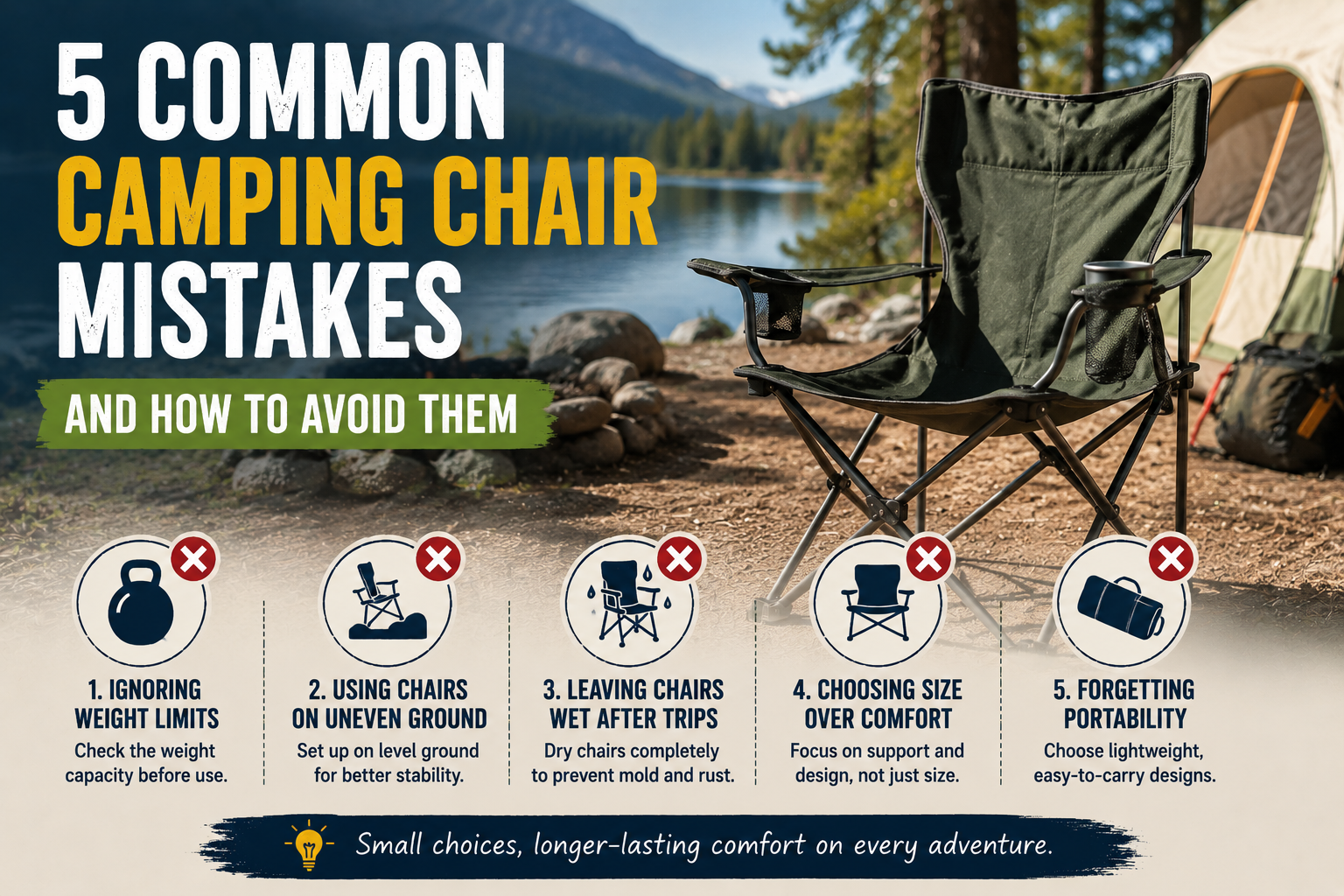 Common Camping Chair Mistakes and How to Avoid Them