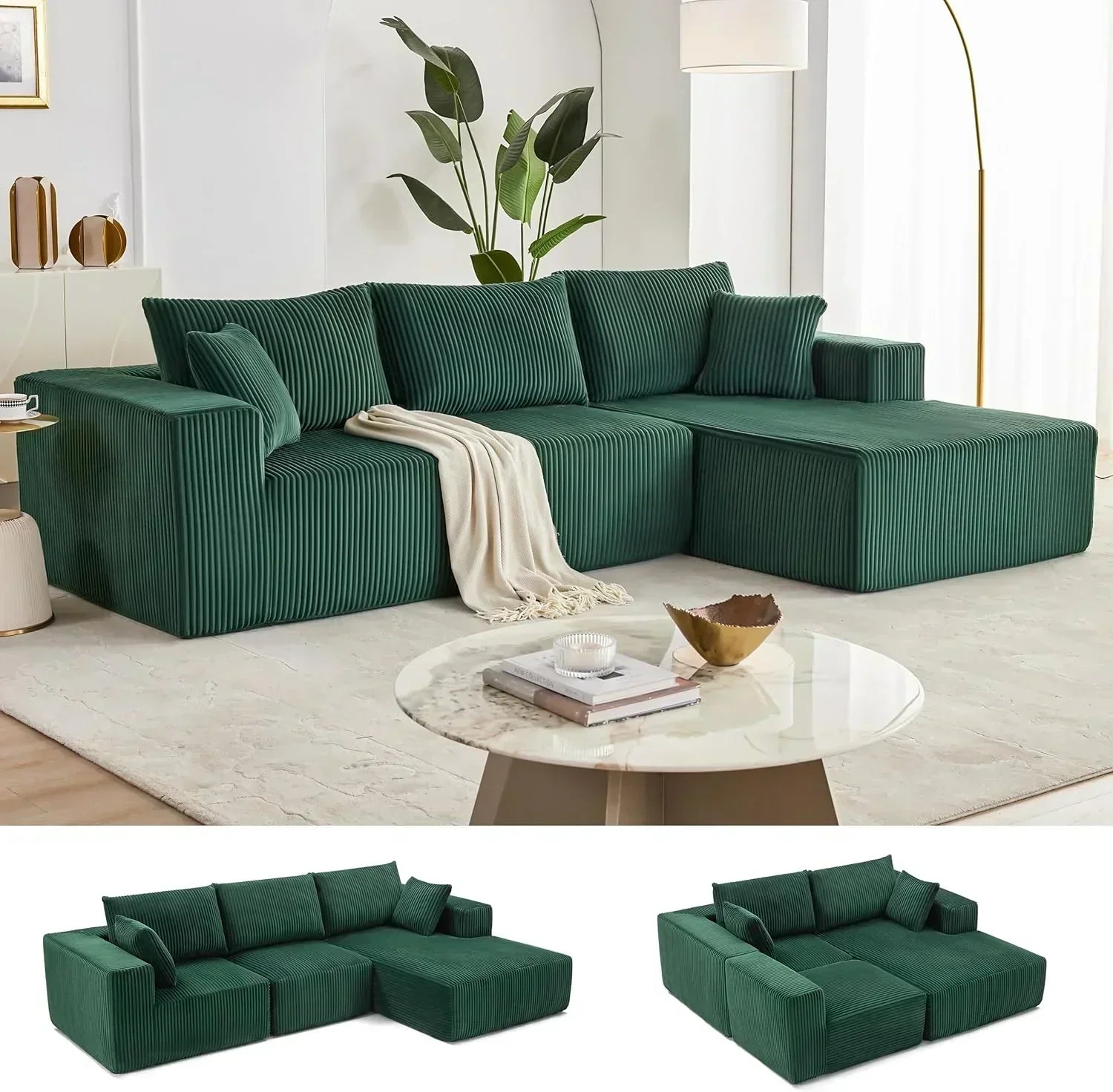 108 inch sectional sofa cloud sectional sofa with deep seat modern sectional L shaped sofa wourant